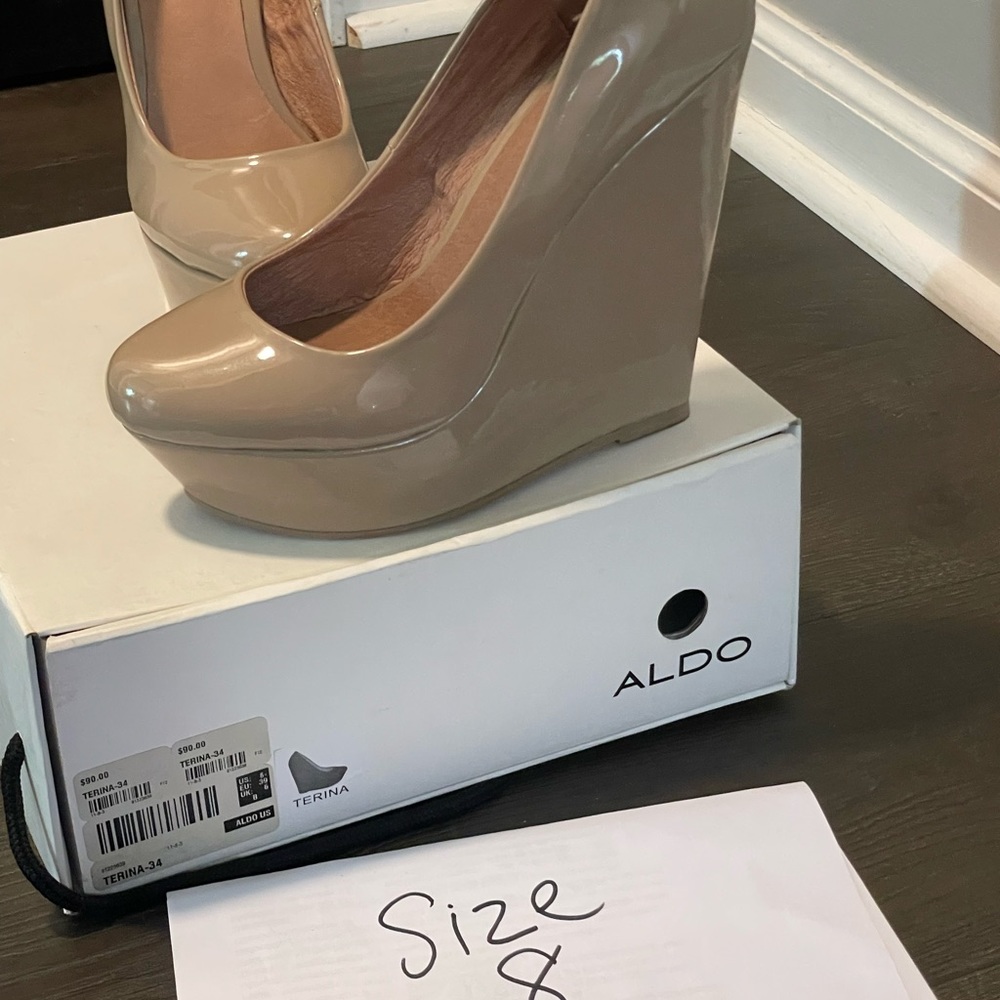 Aldo Size 8 Wedge Wiman Shoes